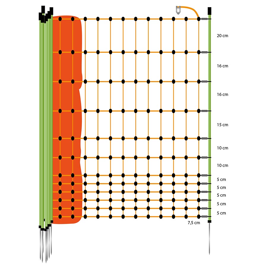 Poultry Netting - Single Pin 112cm x 50m | ST |