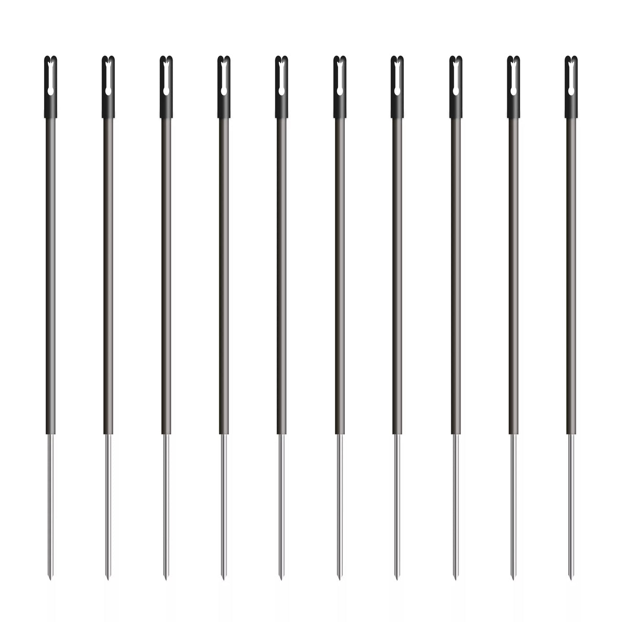 Black Plastic Post - 0.50m + 0.20m spike | Pack of 10