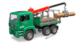 MAN Timber truck with loading crane