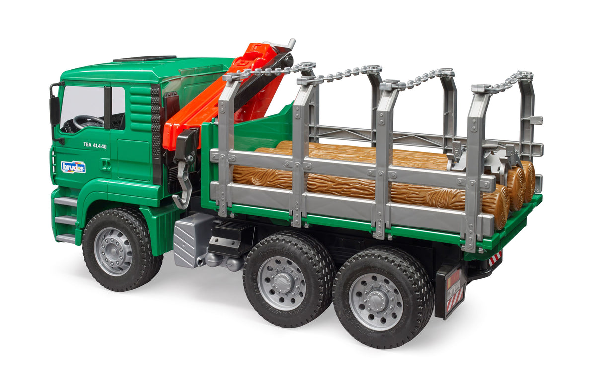 MAN Timber truck with loading crane