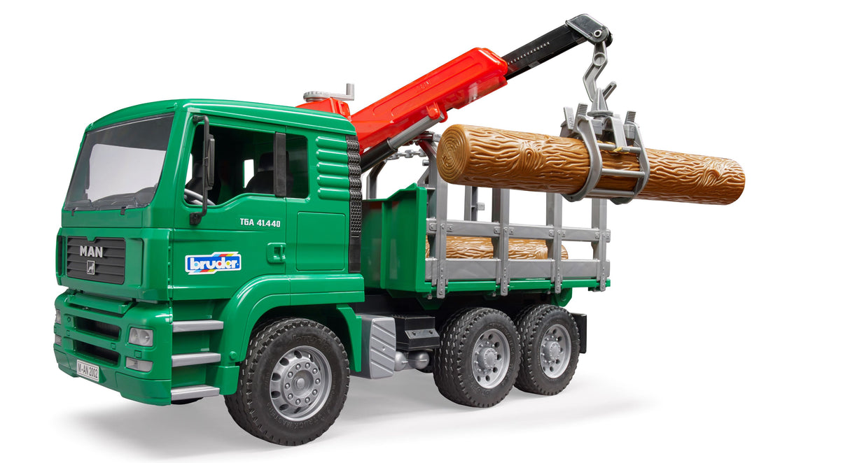 MAN Timber truck with loading crane