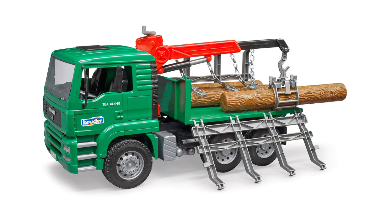 MAN Timber truck with loading crane