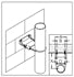 Adjustable Wall Mounting Bracket for 115mm Fill Pipe