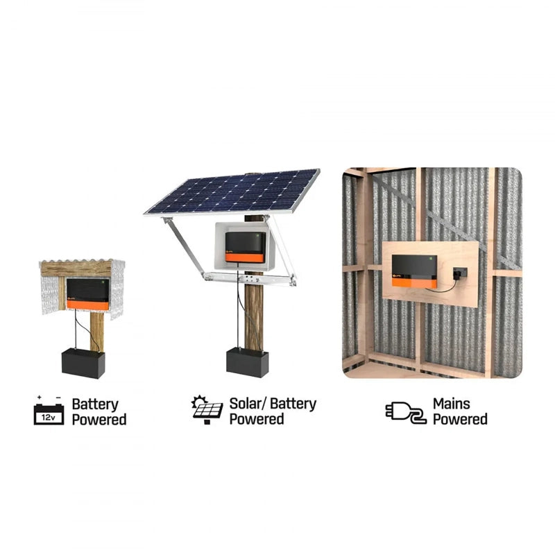 Gallagher MBS1000i fence energiser - Mains, Battery or Solar