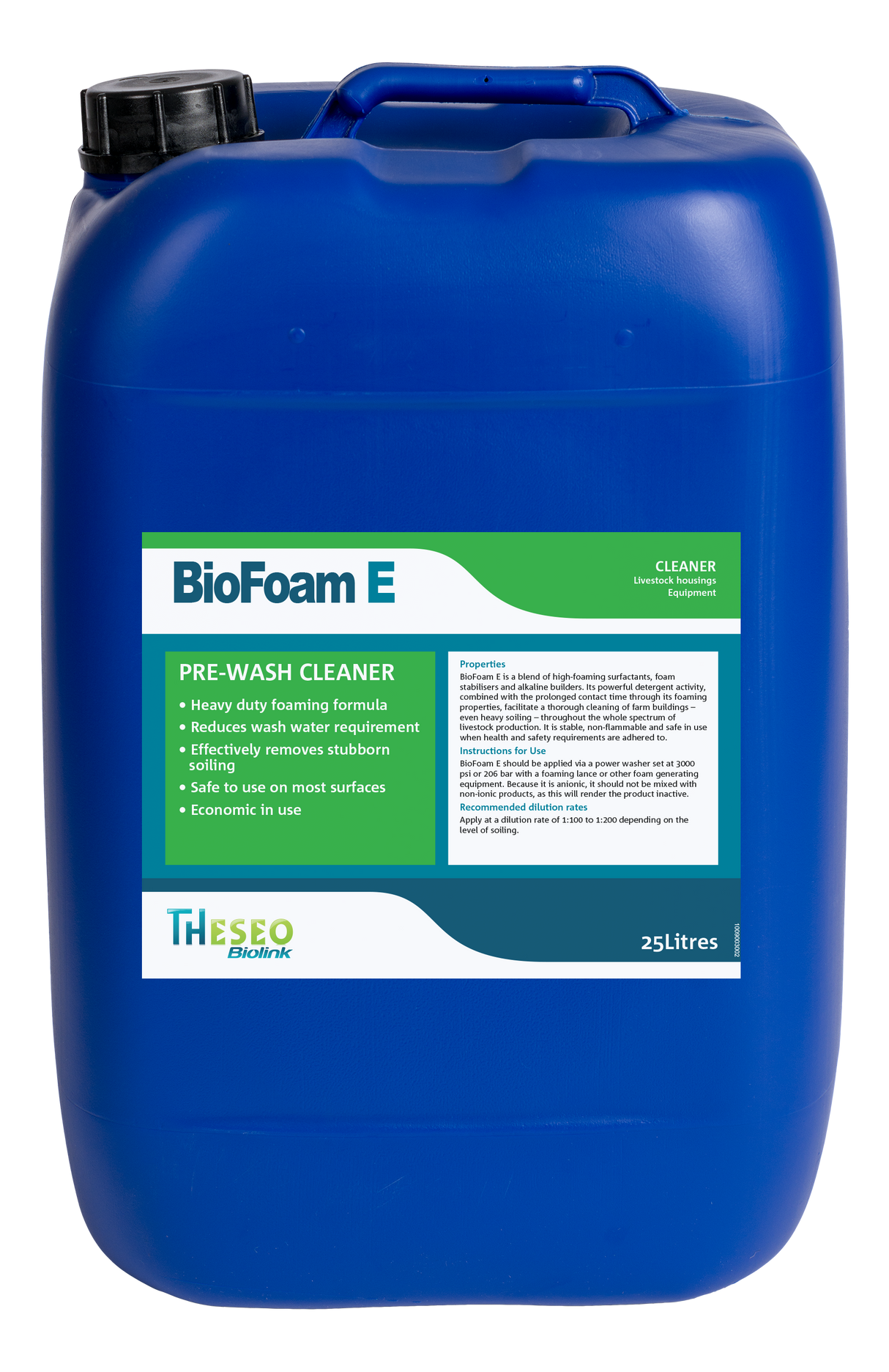 BioFoam E High Foaming Pre-Wash Cleaner 25 litre