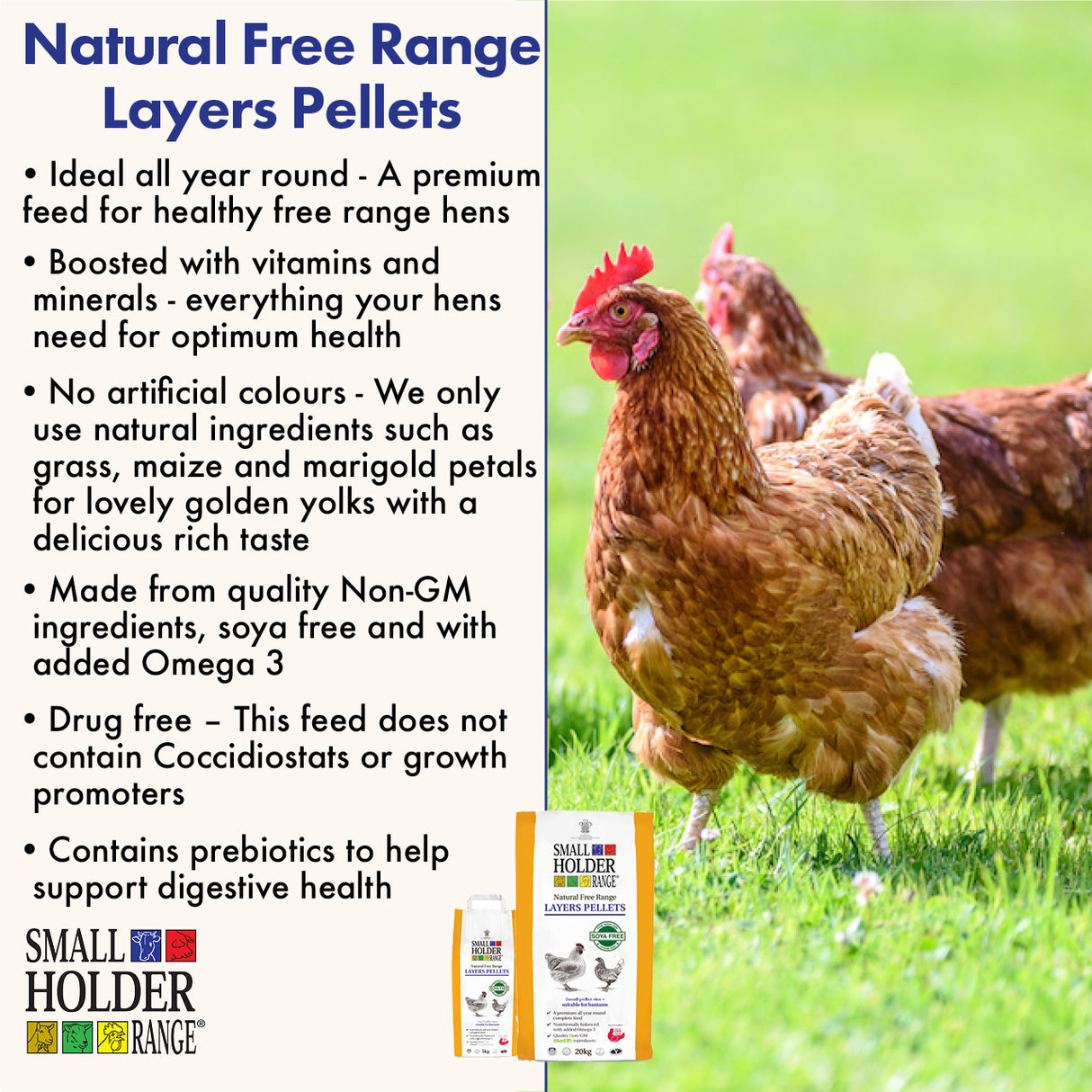 Natural Free Range Layers Pellets | 5kg