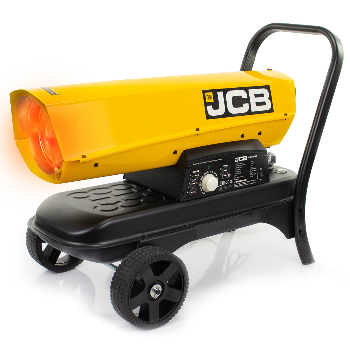 jcb-70-000btu-20kw-diesel-space-heater-496m-coverage-kerosene-or-diesel-thermostat-jcb-sh70d-st