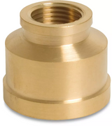 ½" x ¼" Brass Reducing Socket, Female thread x Female thread