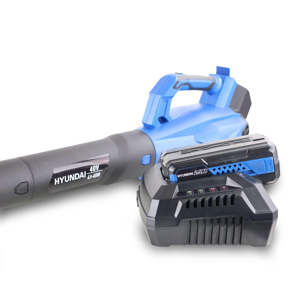 Hyundai 40V Lithium-Ion Battery-Powered Cordless Leaf Blower | HYB40LI