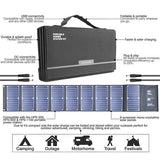 Hyundai H60 60W Portable & Foldable Solar Charger With USB & DC Connectivity