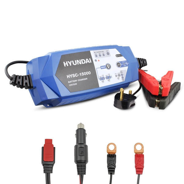 Hyundai HYSC-15000 SMART Battery Charger 12V/24V