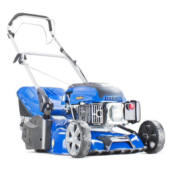 Hyundai 17"/43cm 139cc Electric-Start Self-Propelled Petrol Roller Lawnmower | HYM430SPER