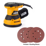 JCB Corded Electric Random Orbital Sander 125mm 240W | 21-RO125