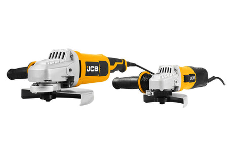 JCB Corded Electric Angle Grinder Twin Pack - 115mm, 230mm | 21-AGTPK