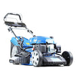 Hyundai HYM530SPE Self-Propelled Petrol Lawn Mower, (rear wheel drive), 21”/53cm Cut Width, Electric (push button) Start With Pull-Cord Back -Up