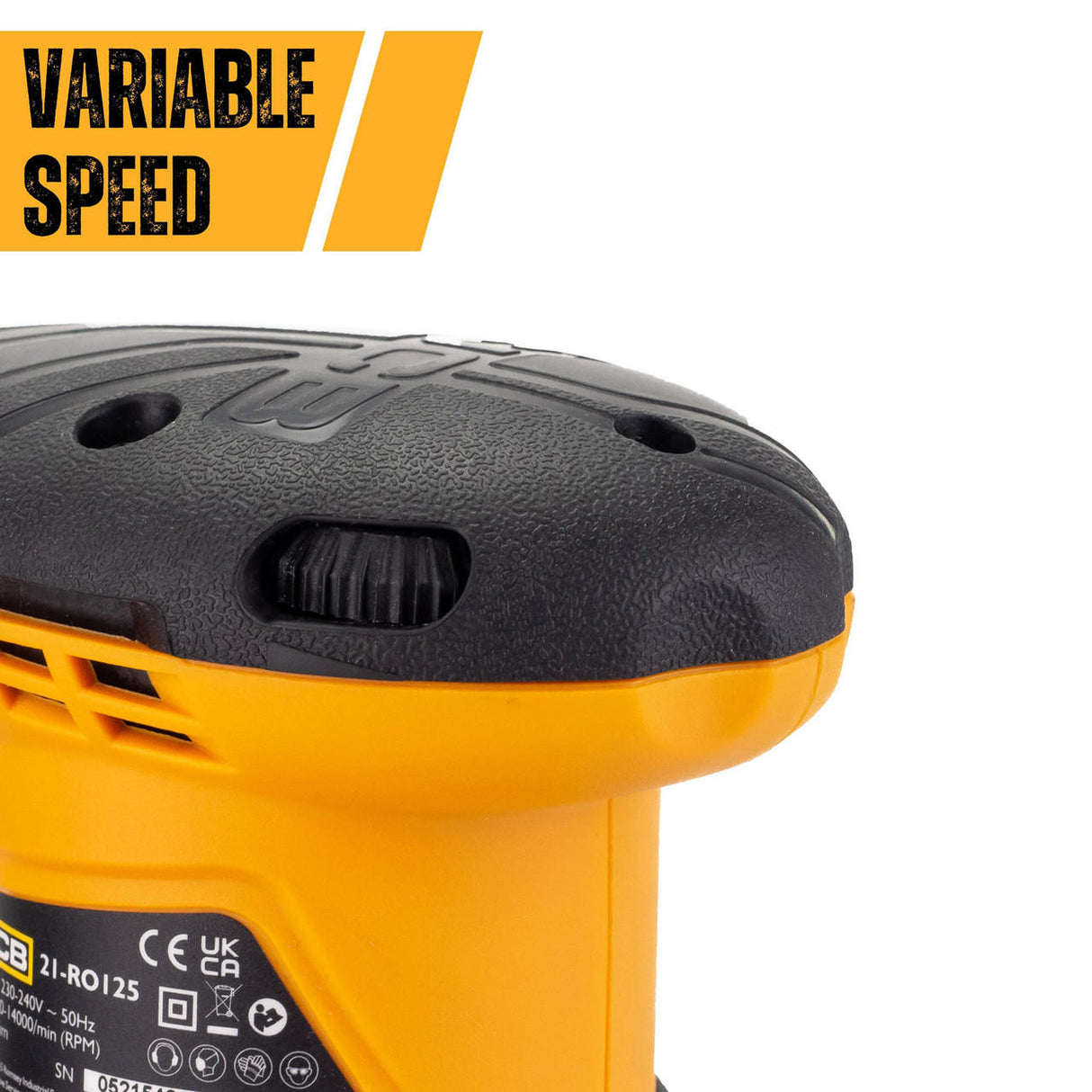 JCB Corded Electric Random Orbital Sander 125mm 240W | 21-RO125