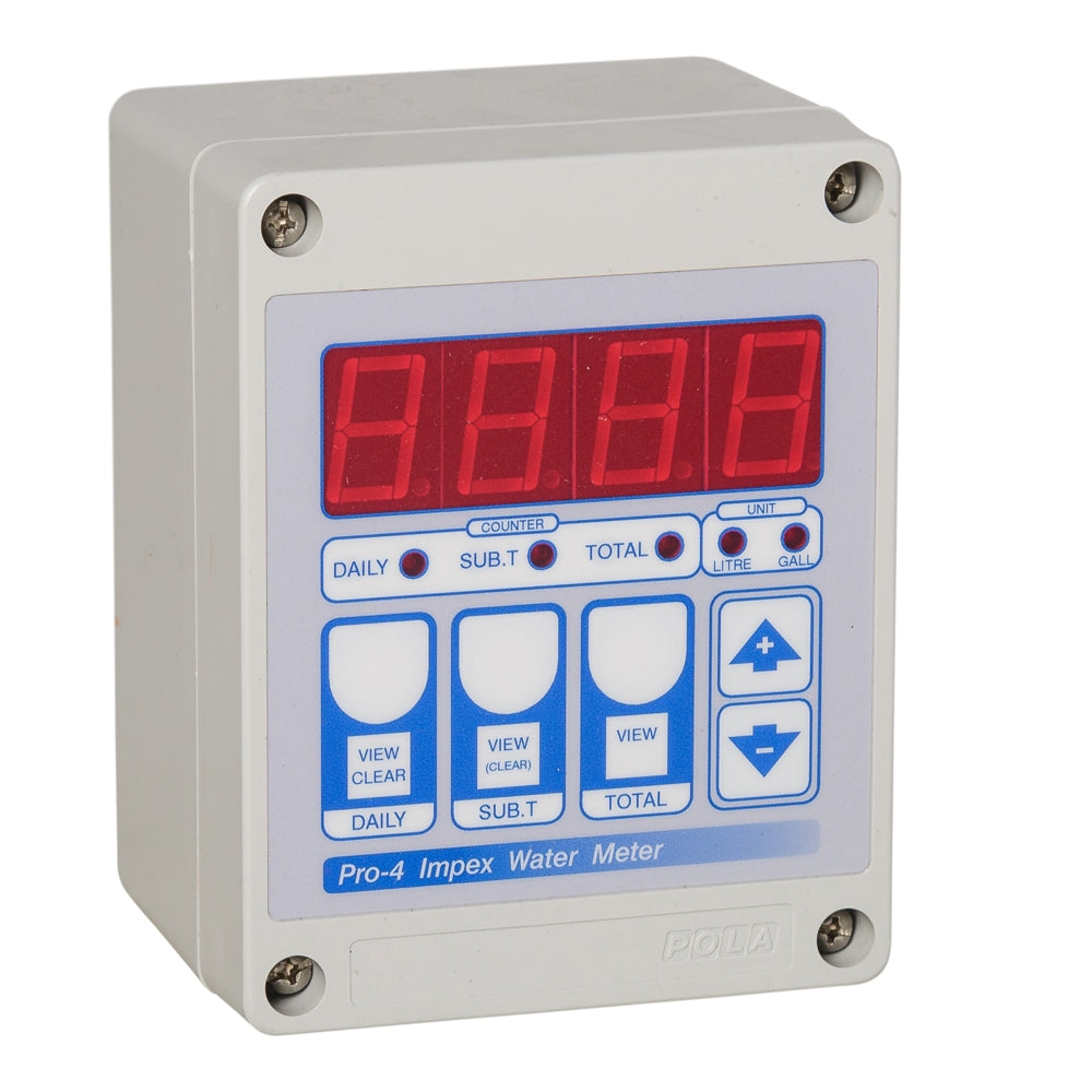 Pro4 Water Consumption Digital Display