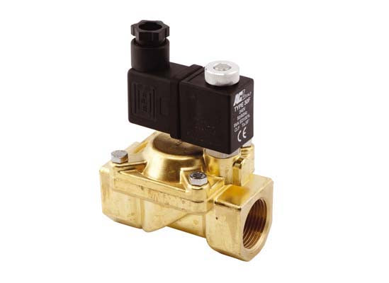 Brass Solenoid Valve - Requires Coil & Connector Block - 1" Normally Open