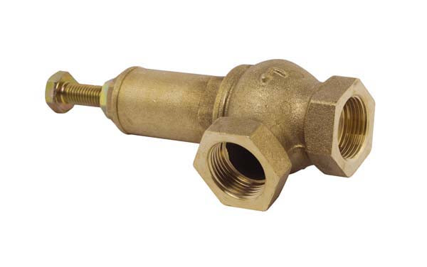 ¾" Brass Pressure Relief Valve, Adjustable 1 - 10 bar, Female thread x Female thread