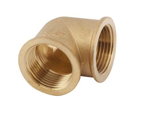 ½" x ½" Brass Elbow 90°, Female thread x Female thread