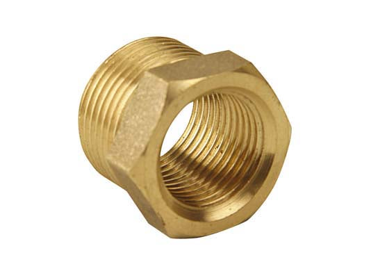 2" x 1" Brass Reducing Bush, Male thread x Female thread