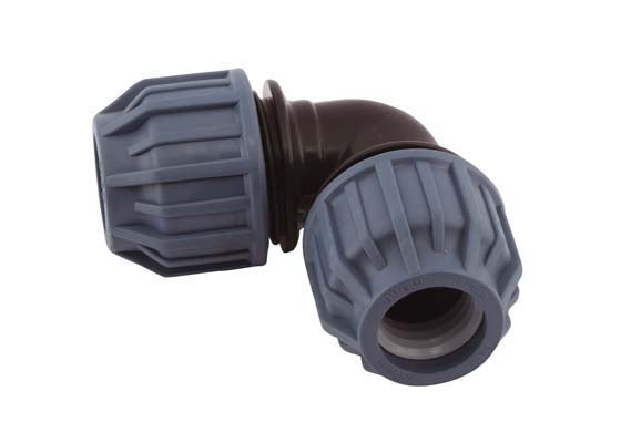 20mm x 20mm Compression Elbow 90°, Compression x Compression