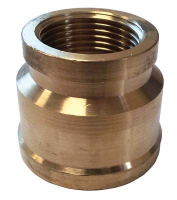 1" x ¾" Brass Reducing Socket, Female thread x Female thread