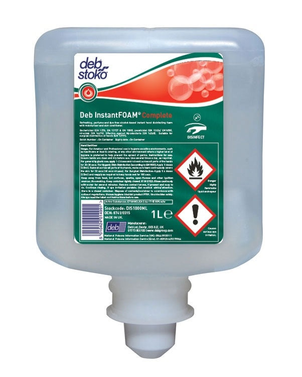 Deb InstantFOAM Hand Sanitiser 1 Litre