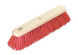 18" Medium Red PVC Platform Broom / Brush