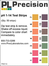 pH Test Strip (Pack of 50) 1-14 pH